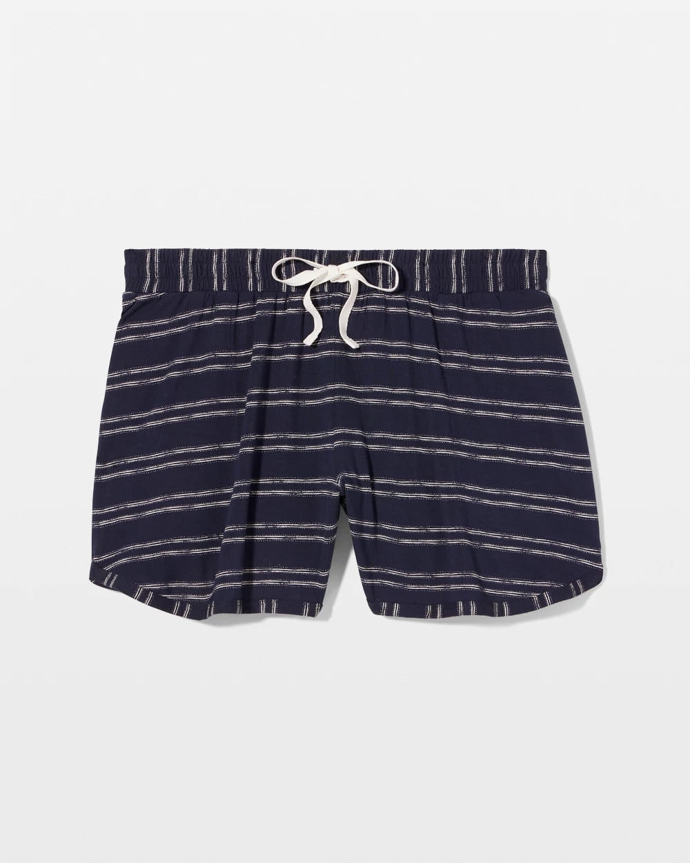 BOHO STRIPE NAVY - Curved Hem Pajama Shorts | Soma