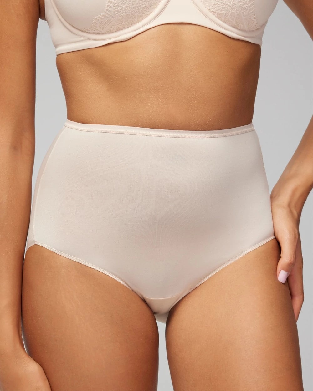 PALE SAND - High-Waist Brief Panty | Soma