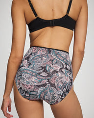 REGAL PAISLEY BLACK MINI - High-Waist Brief Panty | Soma