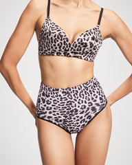 DIVINE LEOPARD MINI TAUPE - High-Waist Brief Panty | Soma