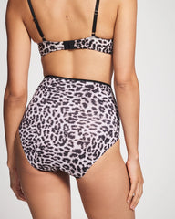 DIVINE LEOPARD MINI TAUPE - High-Waist Brief Panty | Soma