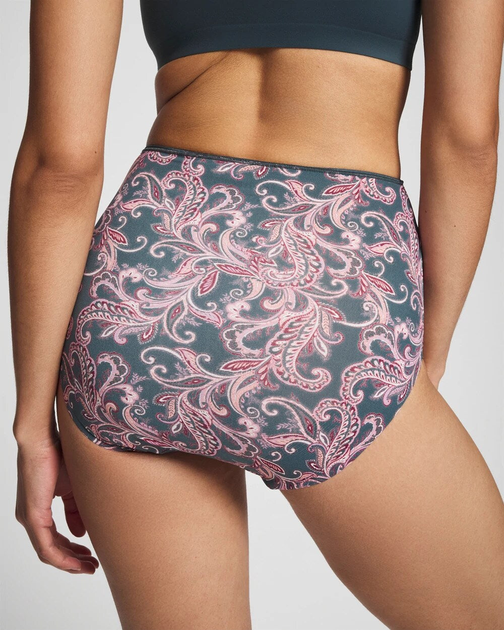 IMPERIAL PAISLEY M PET - High-Waist Brief Panty | Soma