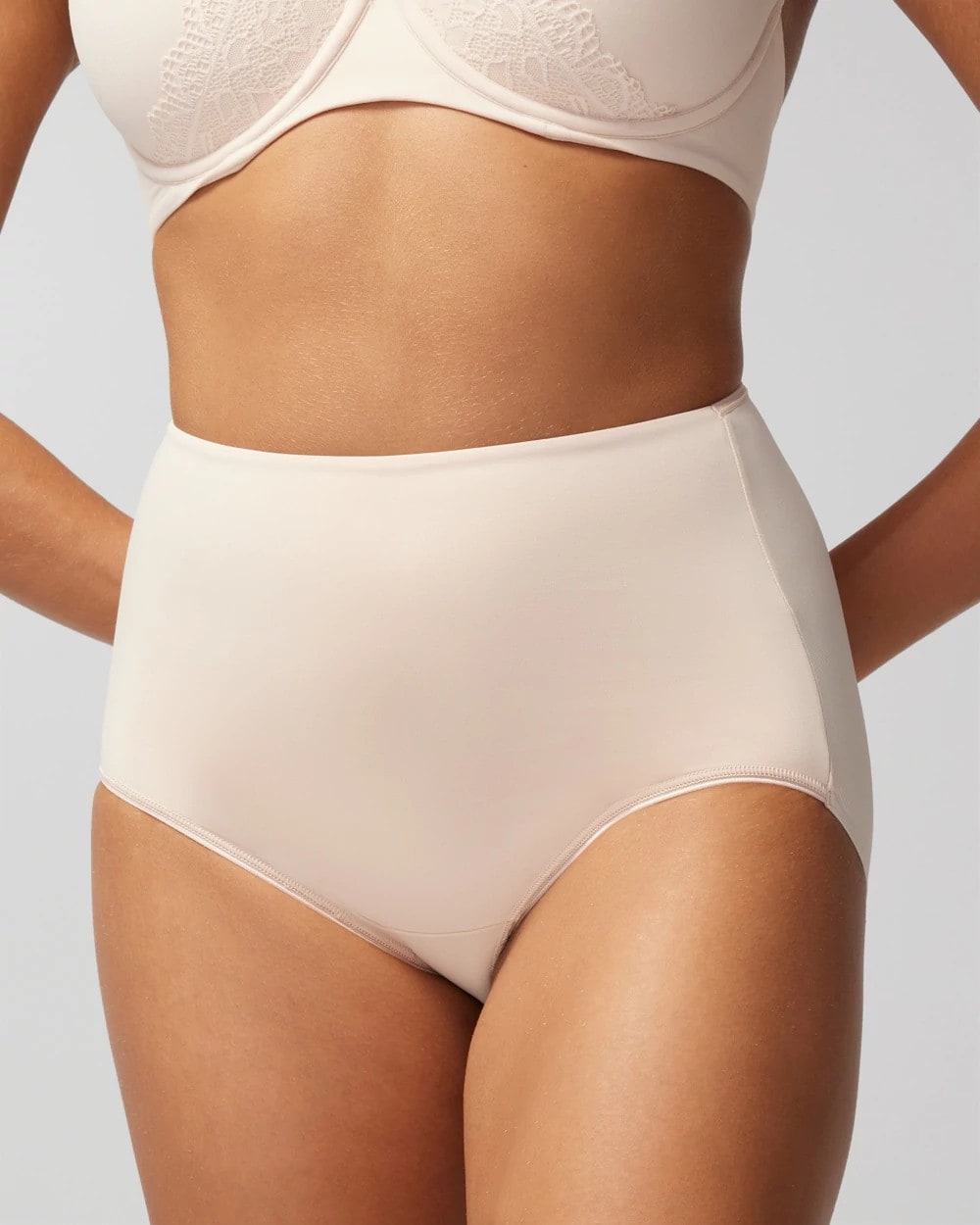 PALE SAND - High-Waist Brief Panty | Soma