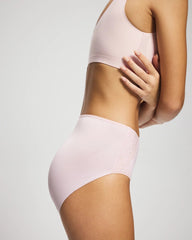 PRETTY PINK - Tummy Modern Brief Panty with Lace | Soma