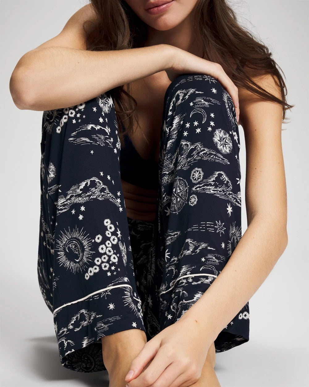 COSMIC BALLET NAVY - Printed Pajama Pant | Soma