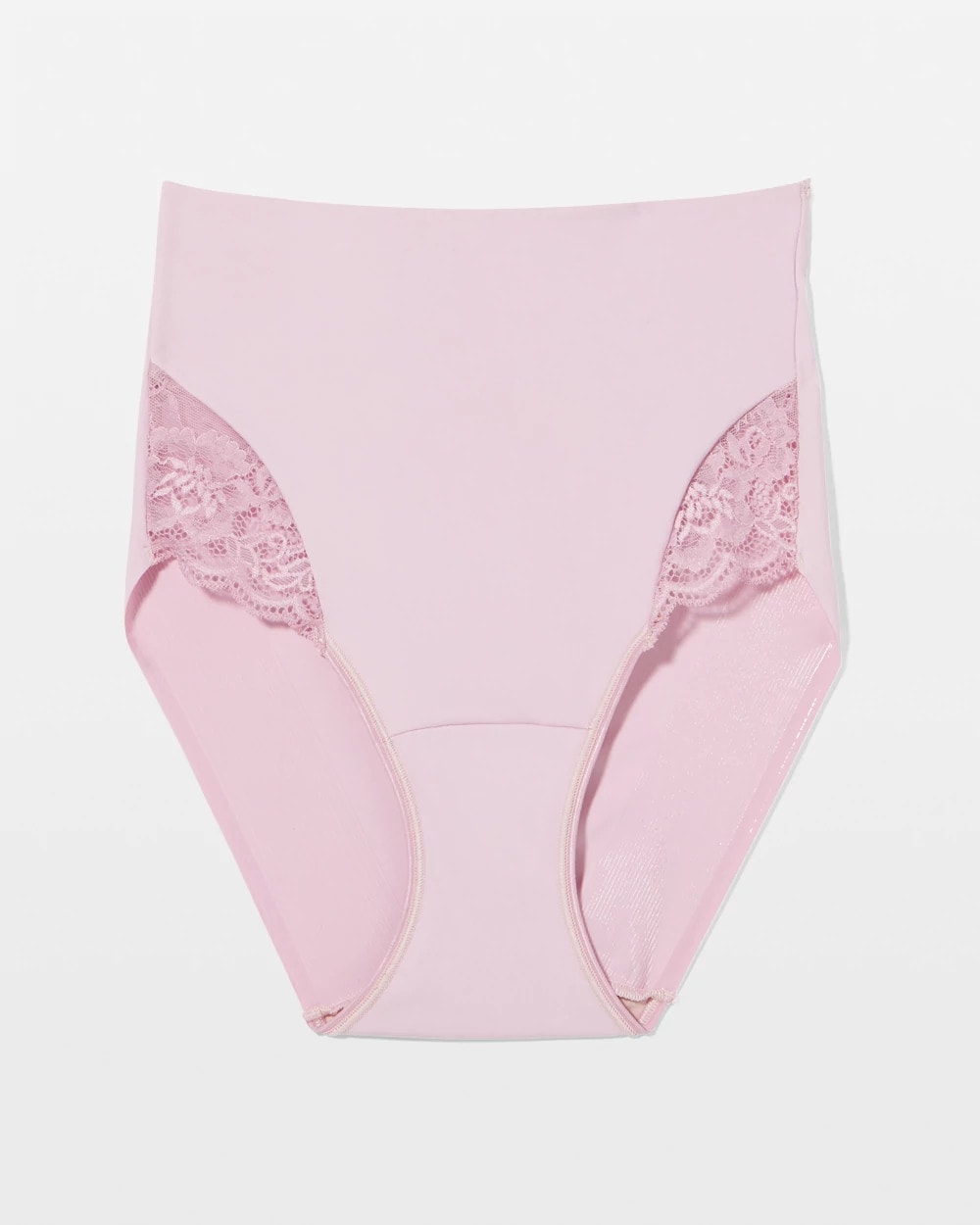 AMETHYST BLUSH - Tummy High-Waist Brief Panty with Lace | Soma