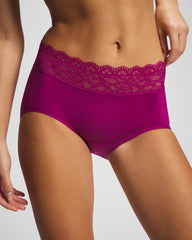 MAGENTA ORCHID - Brief Panty with Enchanting Lace | Soma