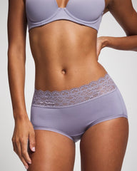 LAVENDER CLOUD - Brief Panty with Enchanting Lace | Soma