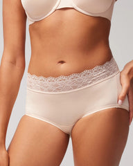 PALE SAND - Brief Panty with Enchanting Lace | Soma