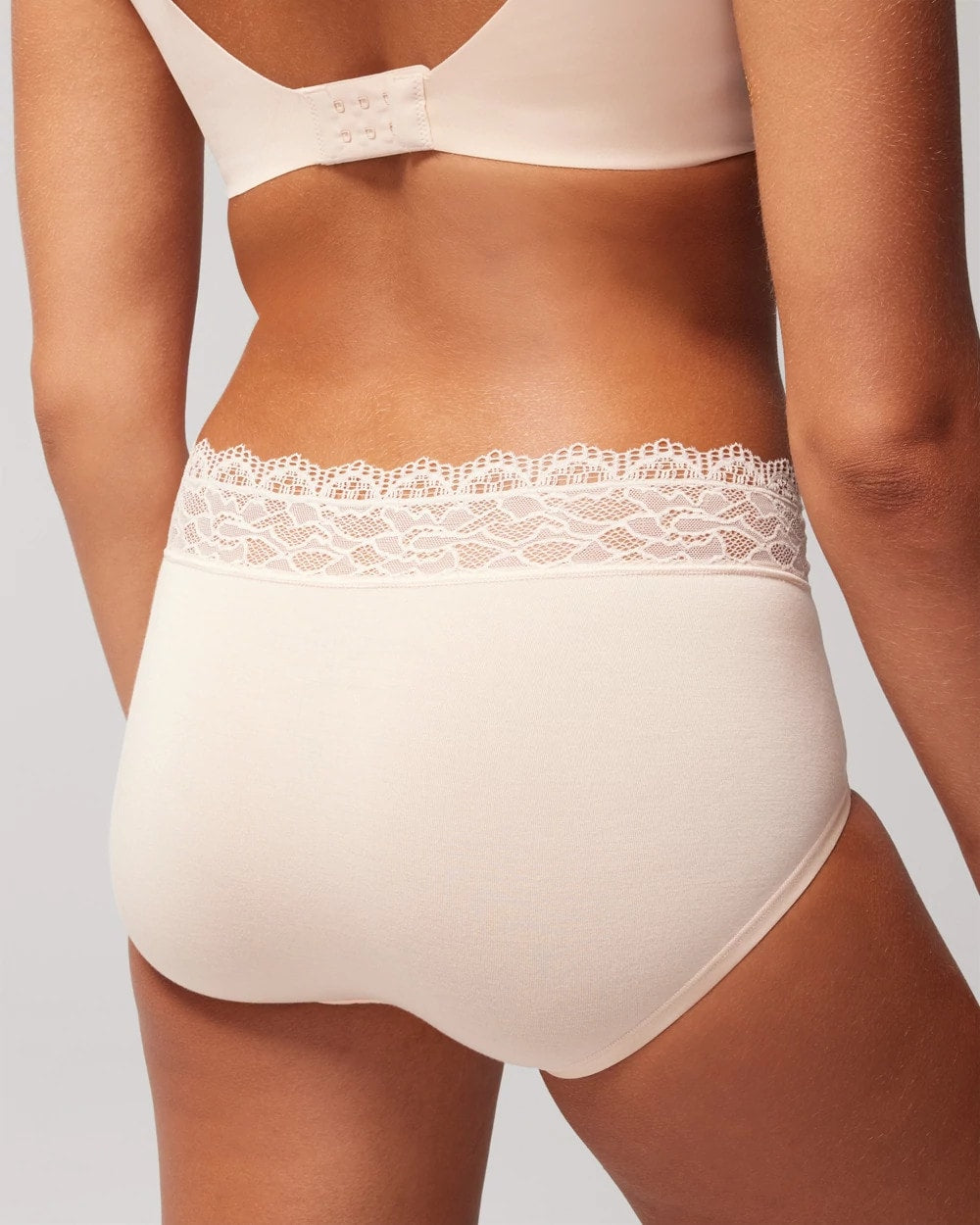 PALE SAND - Brief Panty with Enchanting Lace | Soma