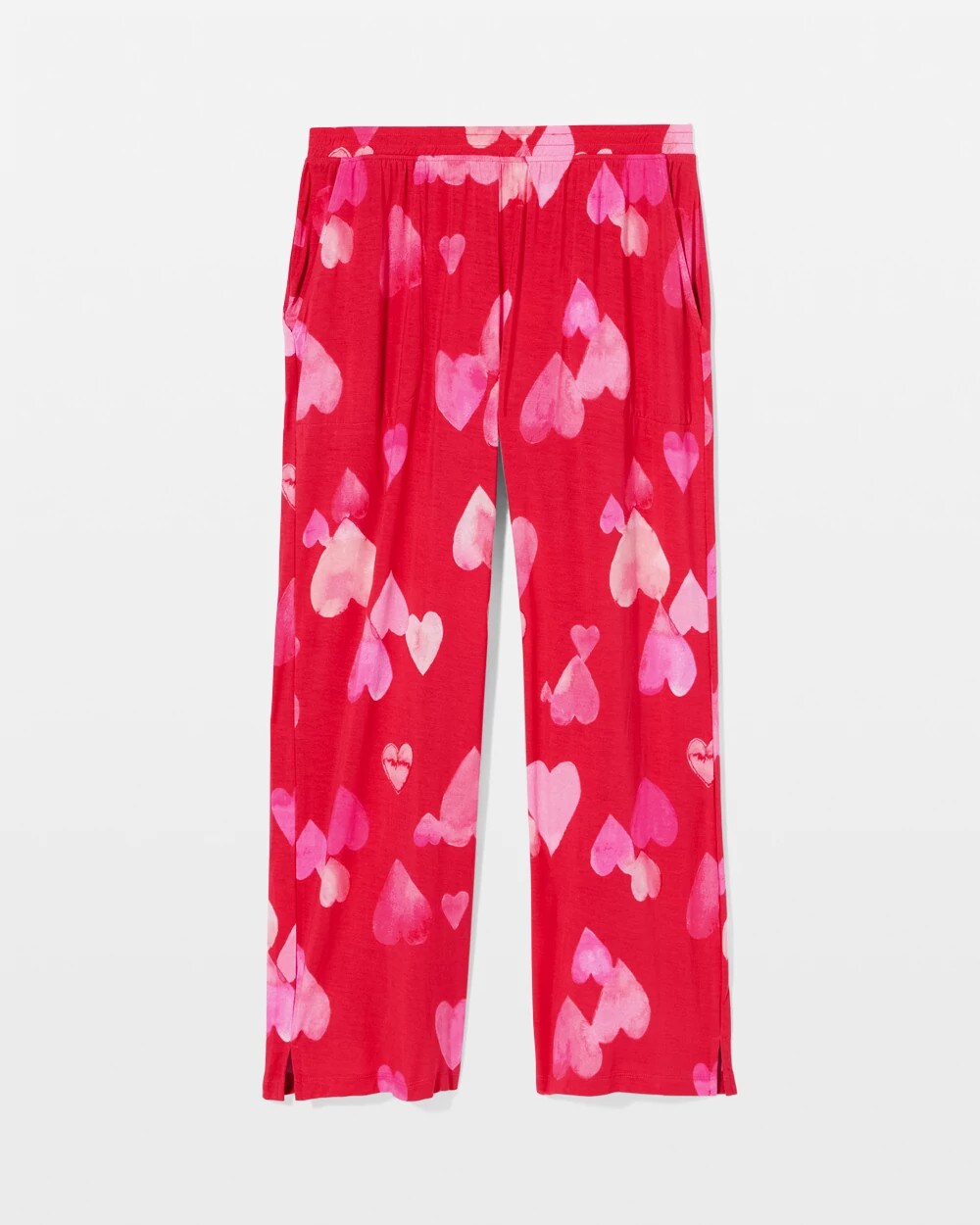 WHOLE LOTTA LOVE RED - Cropped Pajama Pants | Soma