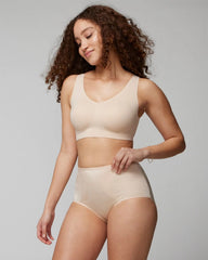 PALE SAND - Mid-Level Shaping Vanishing Edge Brief | Soma