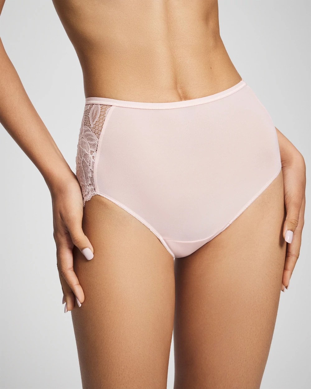 PRETTY PINK - Lace Back Modern Brief Panty | Soma
