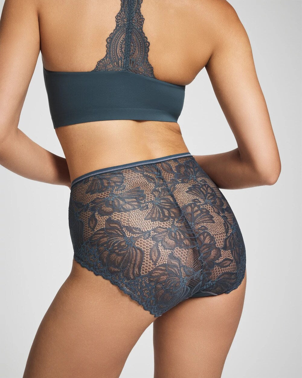 PETROL - Lace Back Modern Brief Panty | Soma