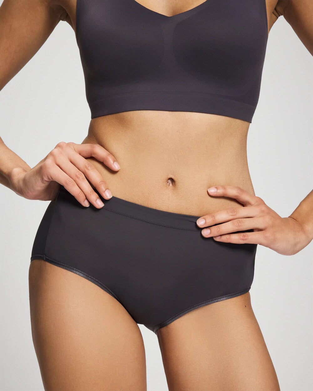 GRAY INK - Modern Brief Panty | Soma