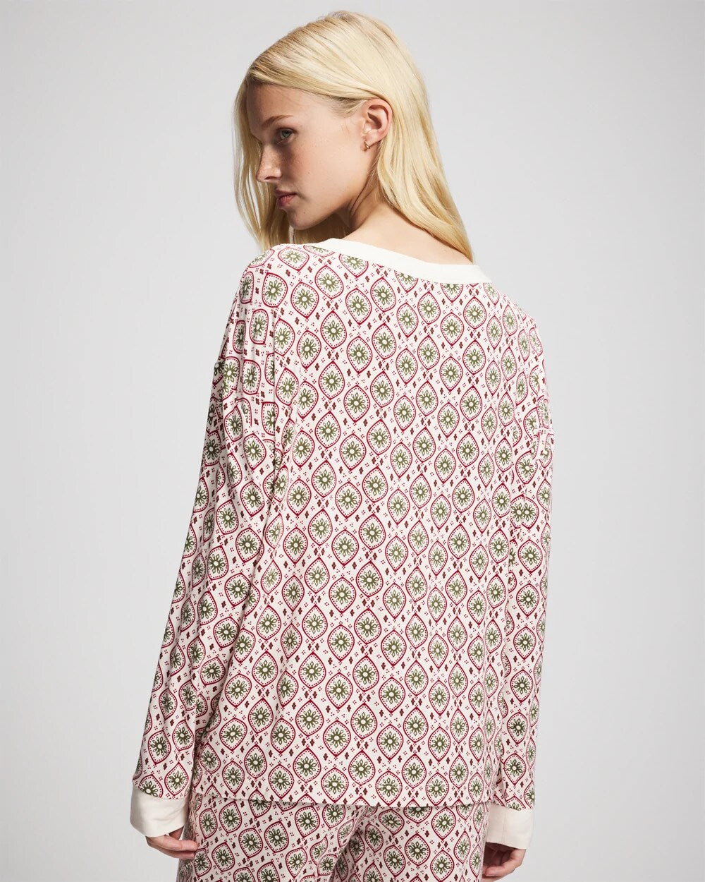 PATTERNED PIECES CHAMP - Long Sleeve Henley | Soma