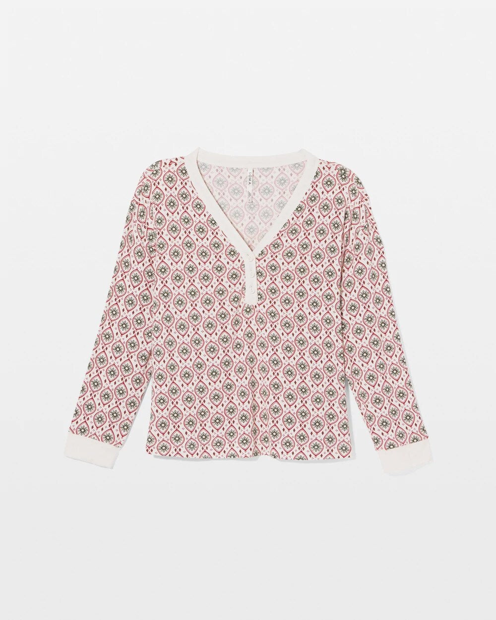 PATTERNED PIECES CHAMP - Long Sleeve Henley | Soma