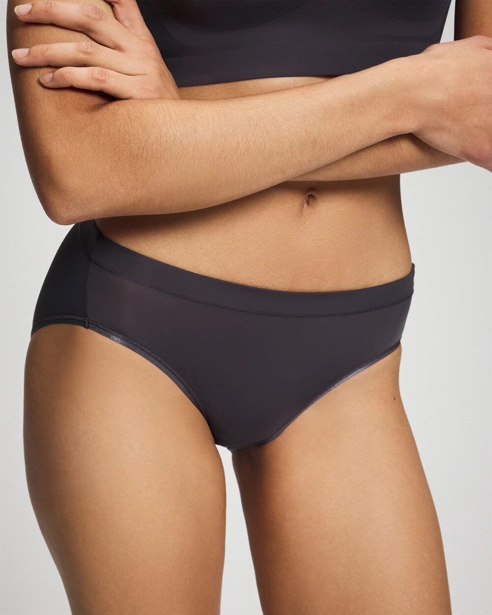 GRAY INK - High-Leg Brief Panty | Soma