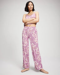 FLORA SHIMMER LILAC - Printed Pajama Pant | Soma