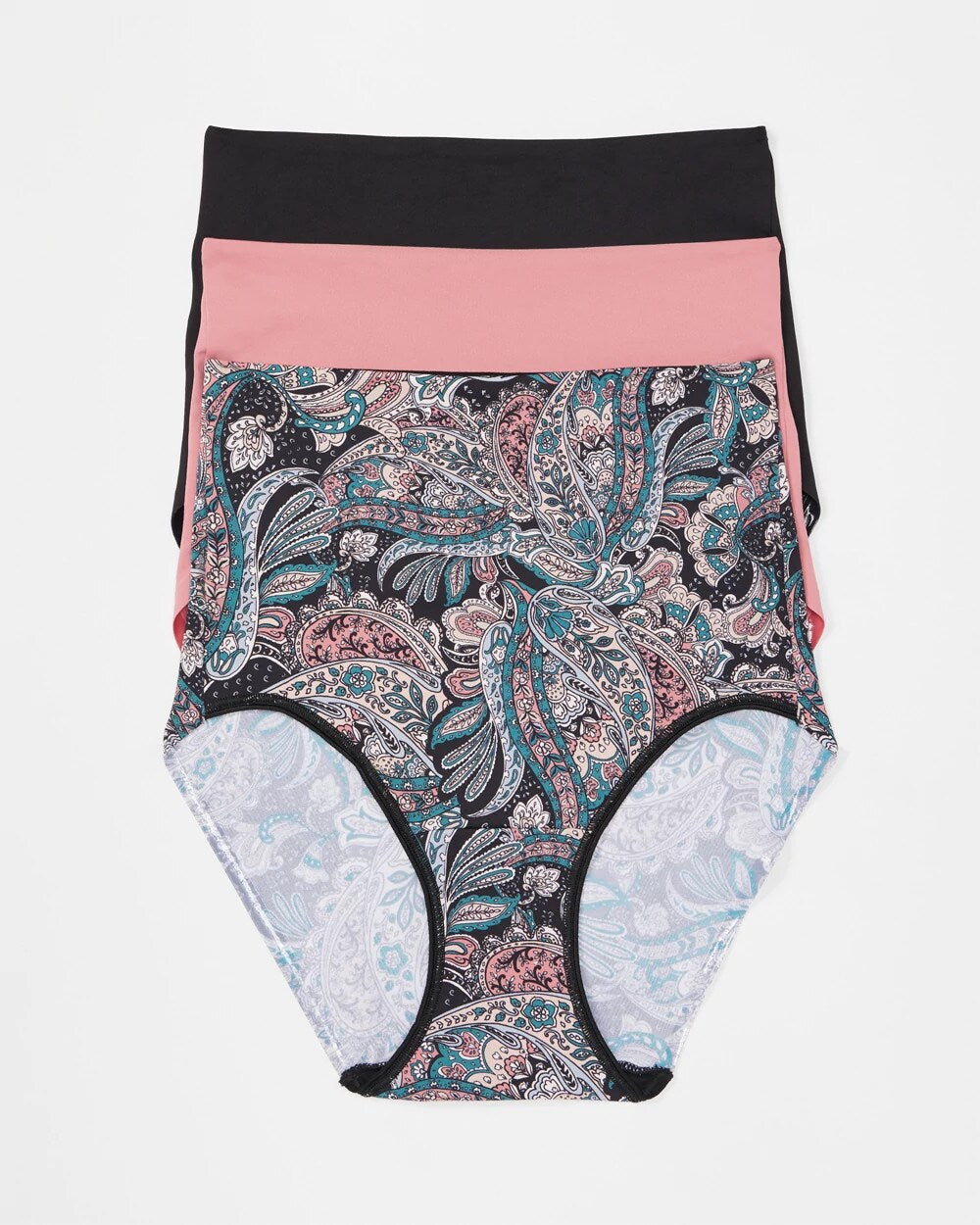 REGAL PAISLEY MULTI PACK - Tummy High-Waist Brief Panty 3 Pack | Soma