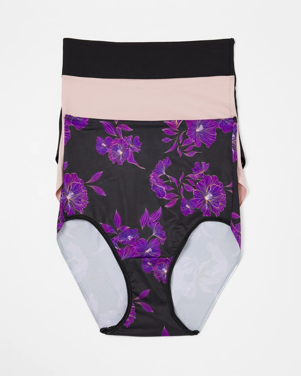 GILDED BLOOMS MULTI PACK - Tummy High-Waist Brief Panty 3 Pack | Soma