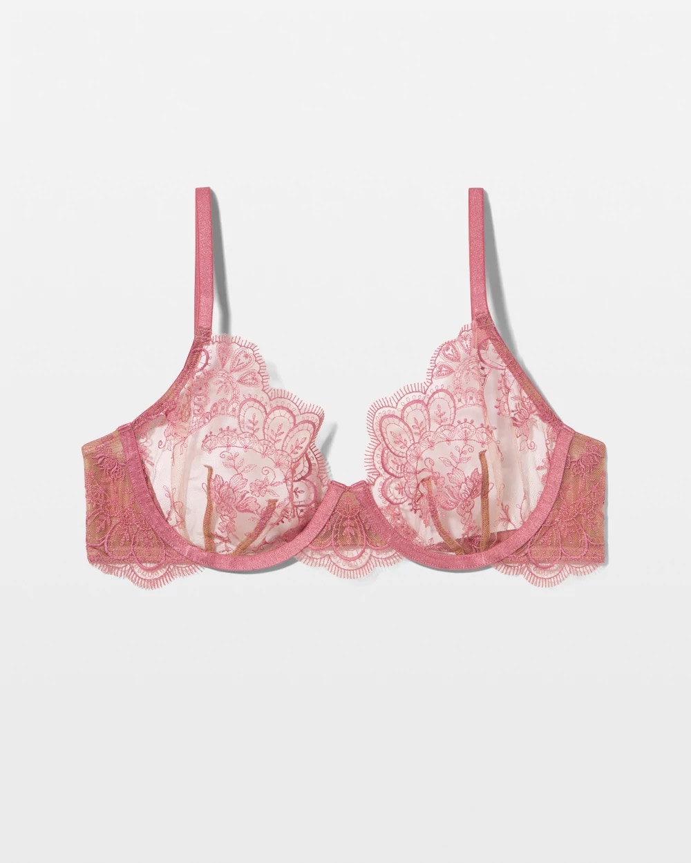 ANTIQUE PINK - Tattoo Embroidered Perfect Coverage Bra | Soma