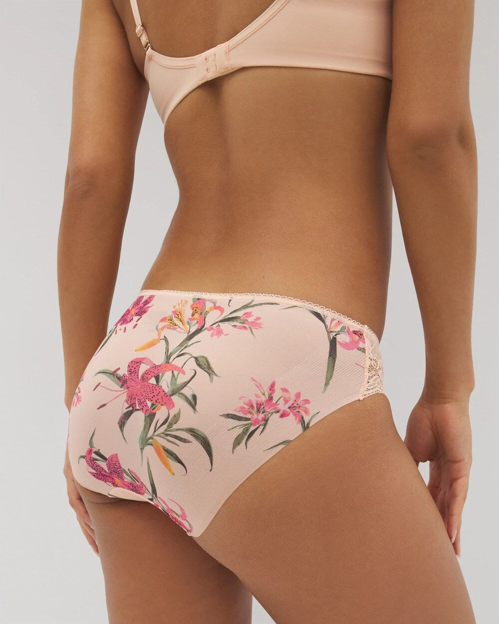 LE TIGRE FLORA MINI PEACH - Edge Hipster Panty with Lace | Soma