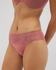 CLAY ROSE - Edge Hipster Panty with Lace | Soma