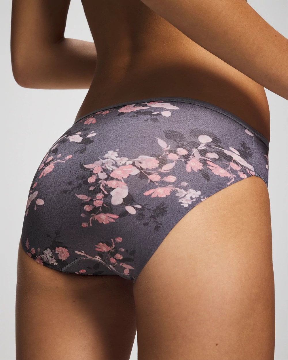 FLORAL DREAMS MINI GRAY - Edge Hipster Panty | Soma