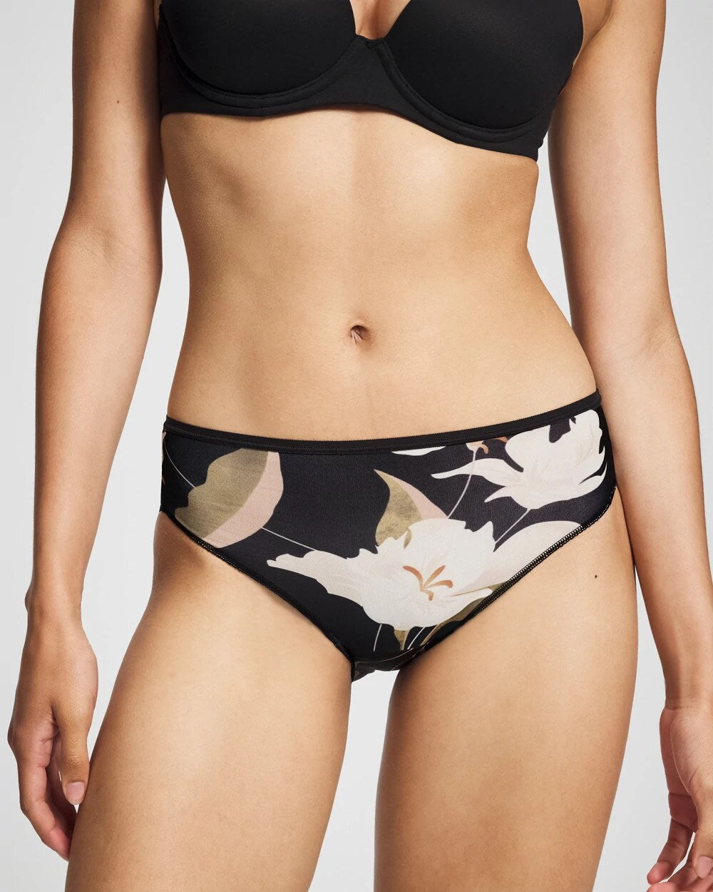 MYSTIC BLOOMS MINI BLACK - Edge Hipster Panty | Soma