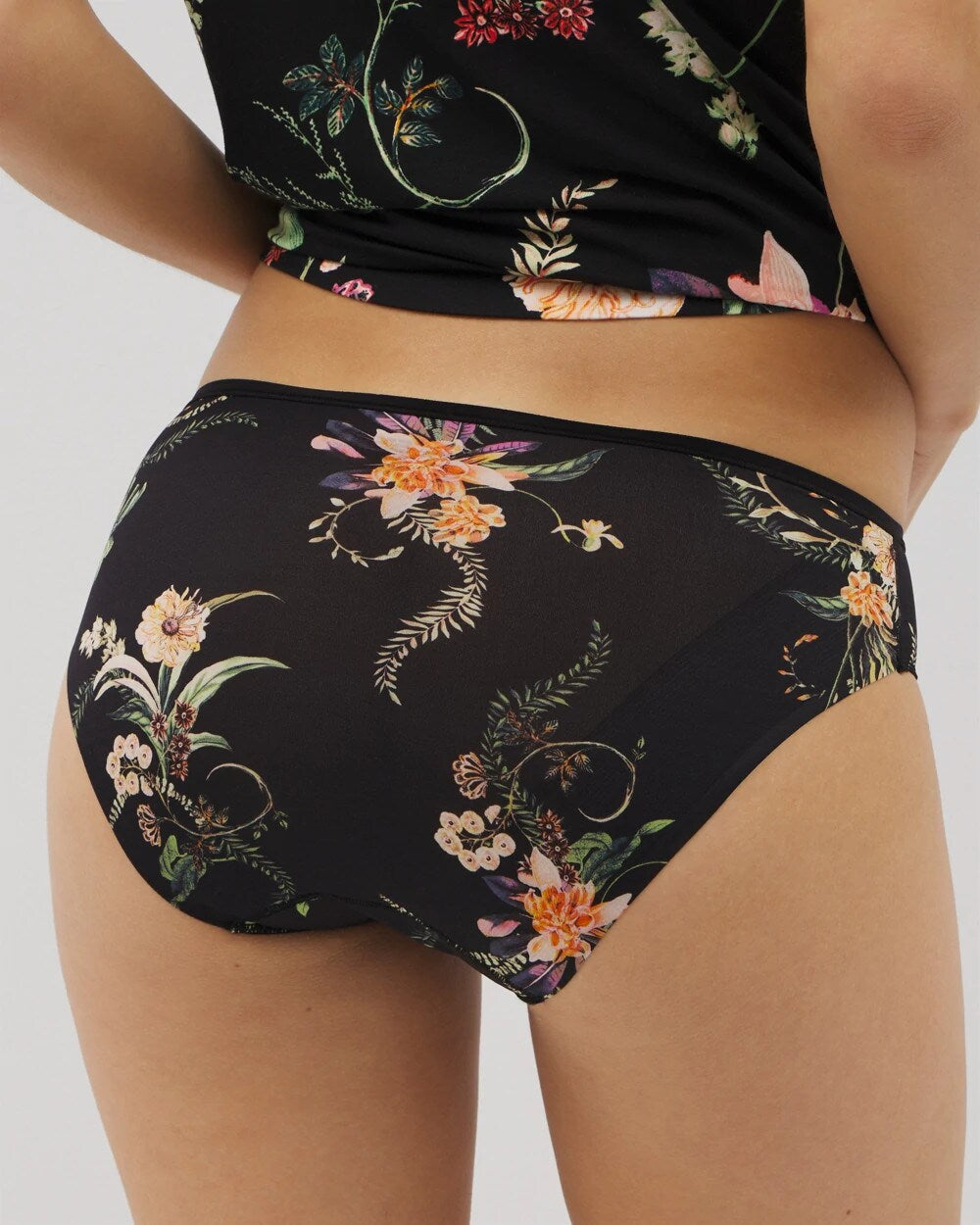 PARADISE PLUMES D M BLACK - Edge Hipster Panty | Soma