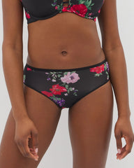 RHAPSODY FLORA MINI BLACK - Cheeky Hipster Panty | Soma