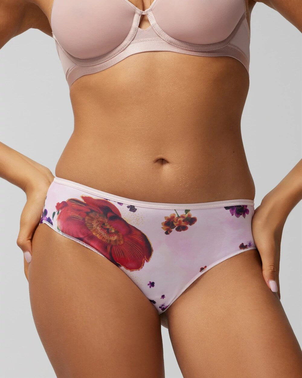 DRAMA BLOOMS MINI PINK - Cheeky Hipster Panty | Soma