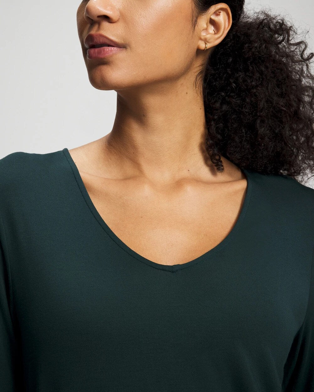 GREEN JOLIE - Classic Long Sleeve Pajama Top | Soma