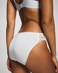PLEIN AIR - Cotton Blend Hipster Panty with Lace | Soma