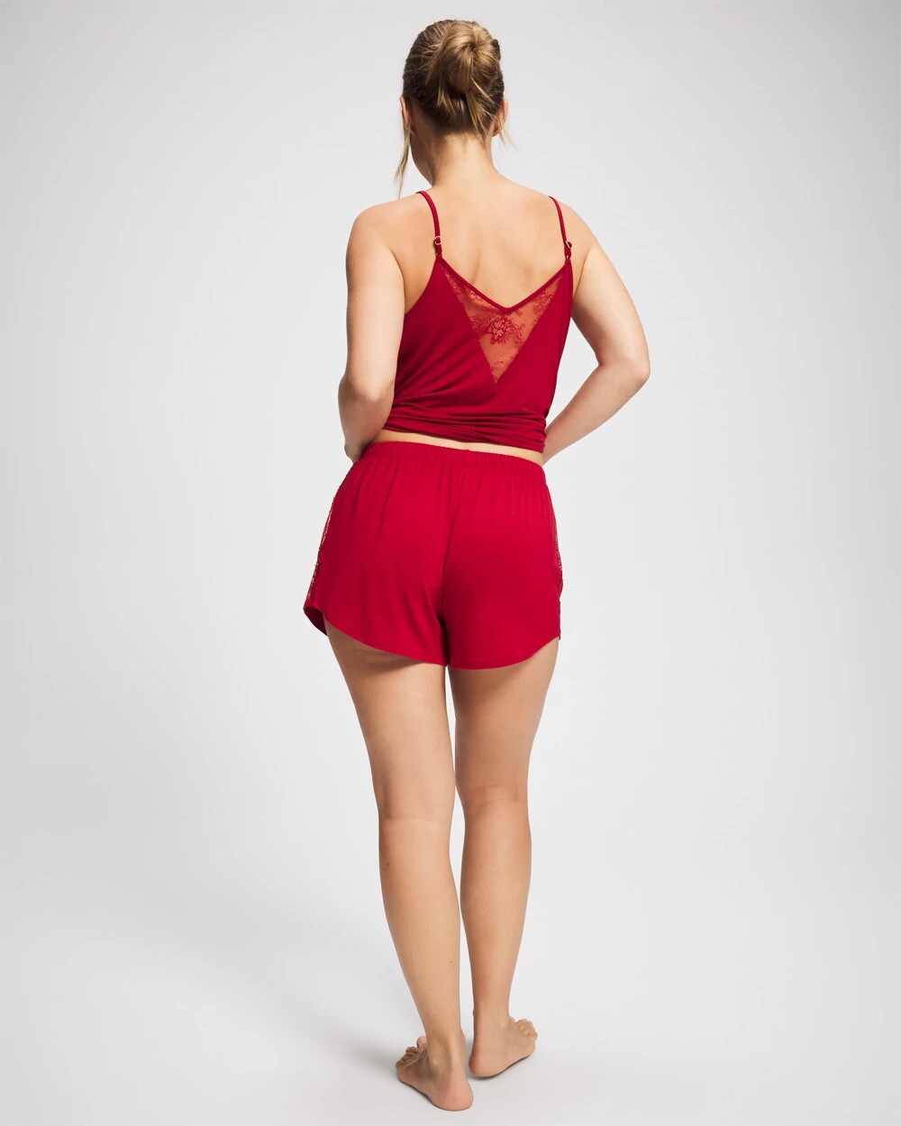 PAINT THE TOWN RED - Lace Relaxed Pajama Short | Soma