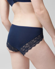 NIGHTFALL NAVY - Hipster Panty with Enchanting Lace | Soma