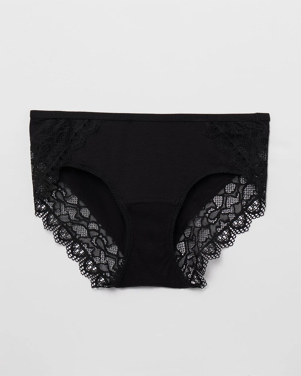 BLACK - Hipster Panty with Enchanting Lace | Soma