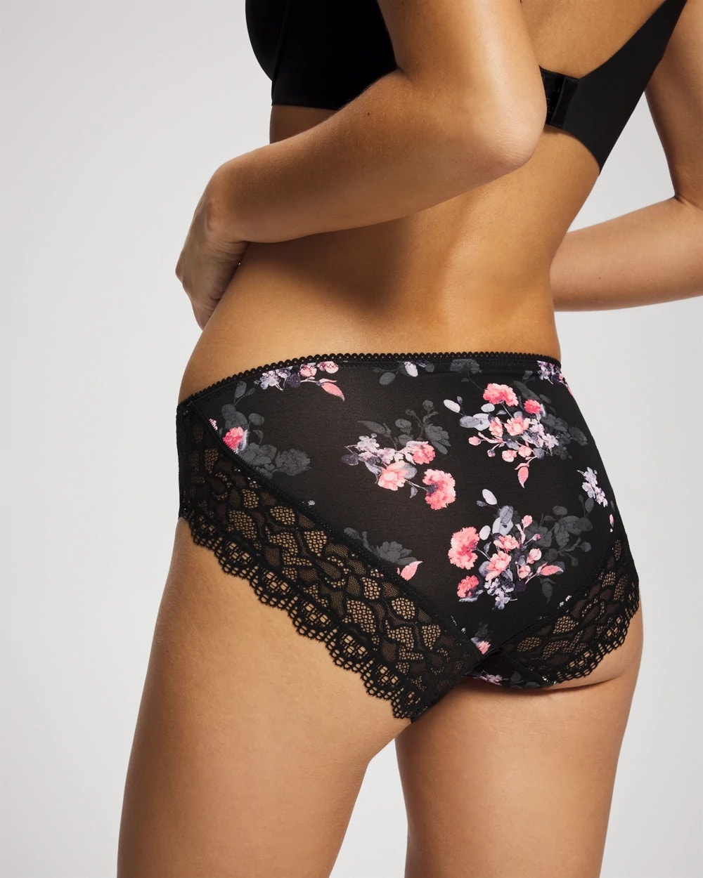FLORAL DREAMS BLACK MINI - Lace Hipster | Soma