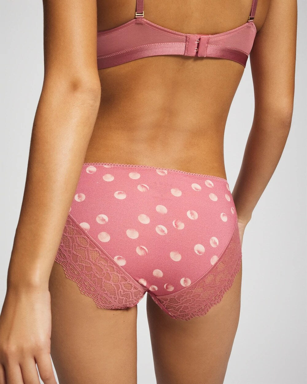 WATER SPOTS ANTIQUE PINK - Lace Hipster | Soma