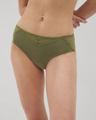 VETIVER GREEN - Lace Hipster | Soma