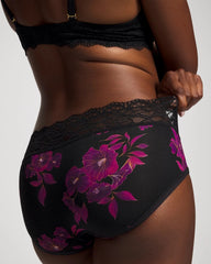 GILDED BLOOMS MAGENTA M - Hipster Panty with Enchanting Lace | Soma