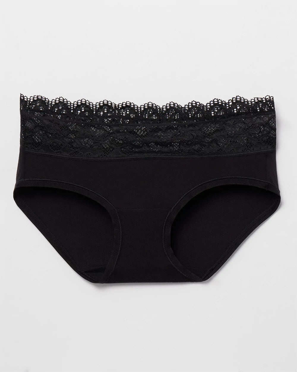 BLACK - Hipster Panty with Enchanting Lace | Soma