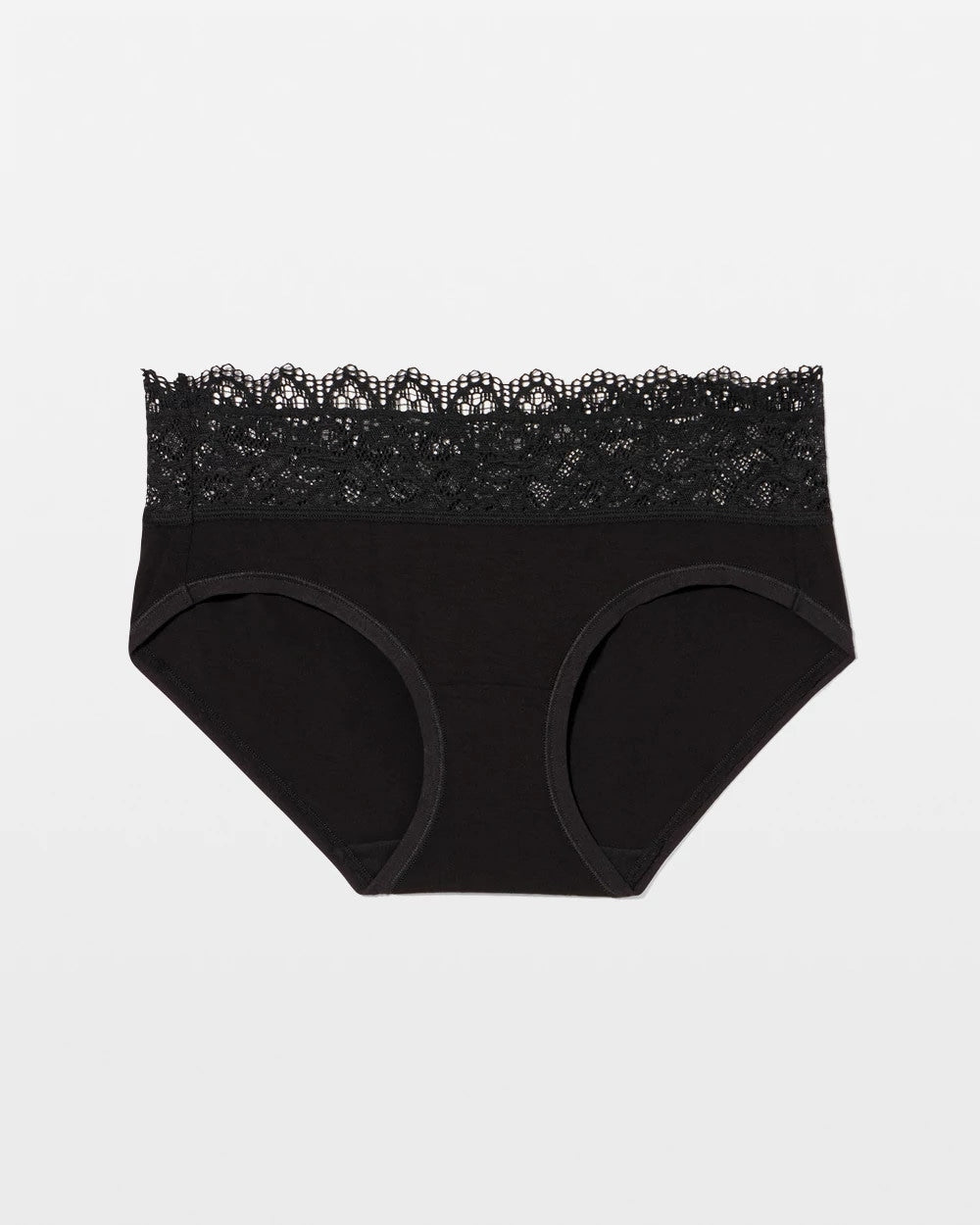 BLACK - Hipster Panty with Enchanting Lace | Soma