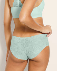 ANTIQUE GREEN - Hipster Panty with Lace | Soma