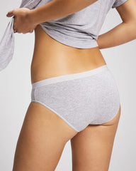HEATHER OPAL GRAY - Cotton Hipster Panty | Soma