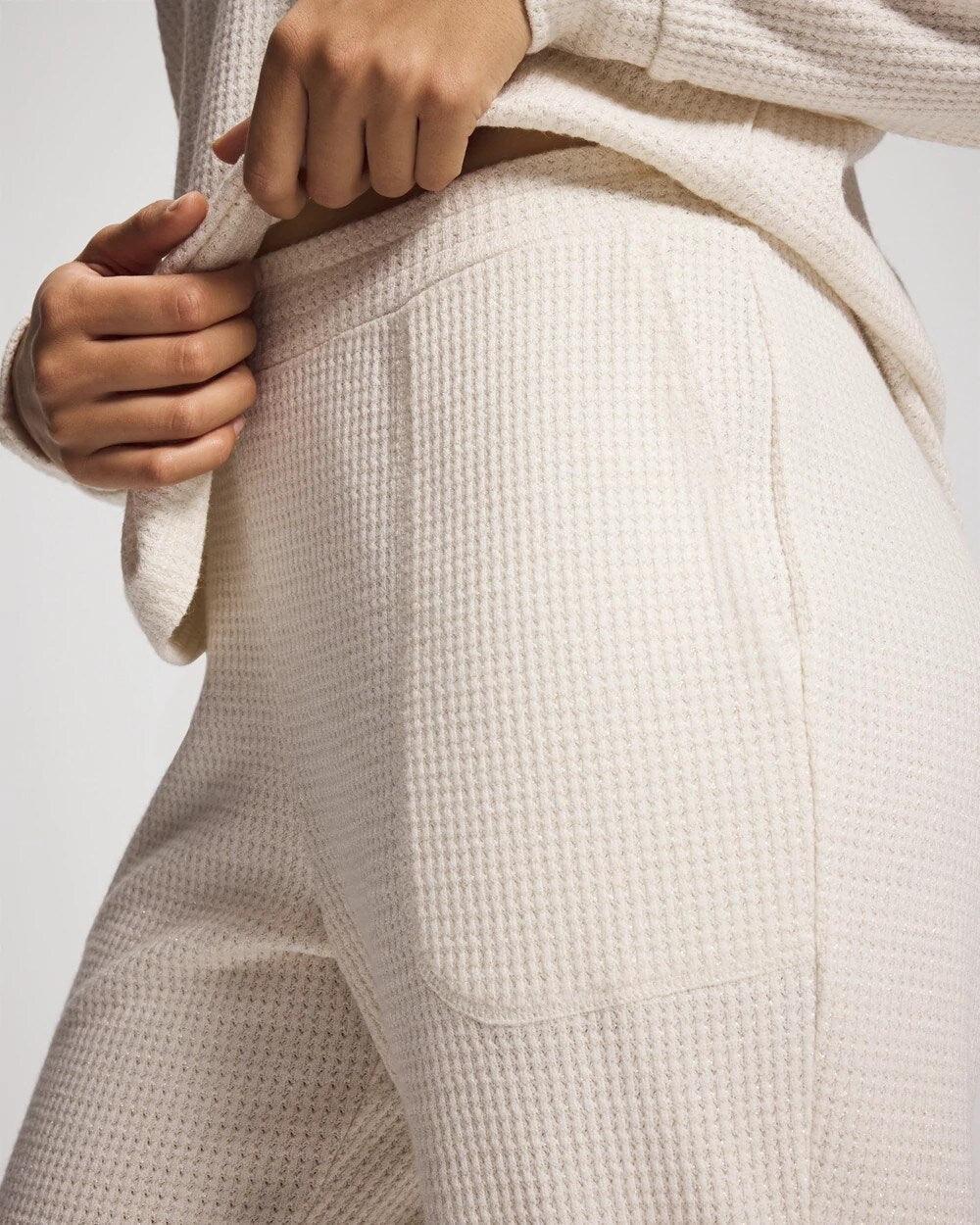 CHAMPAGNE DREAMS - Cozy Waffle Banded Pajama Bottom | Soma
