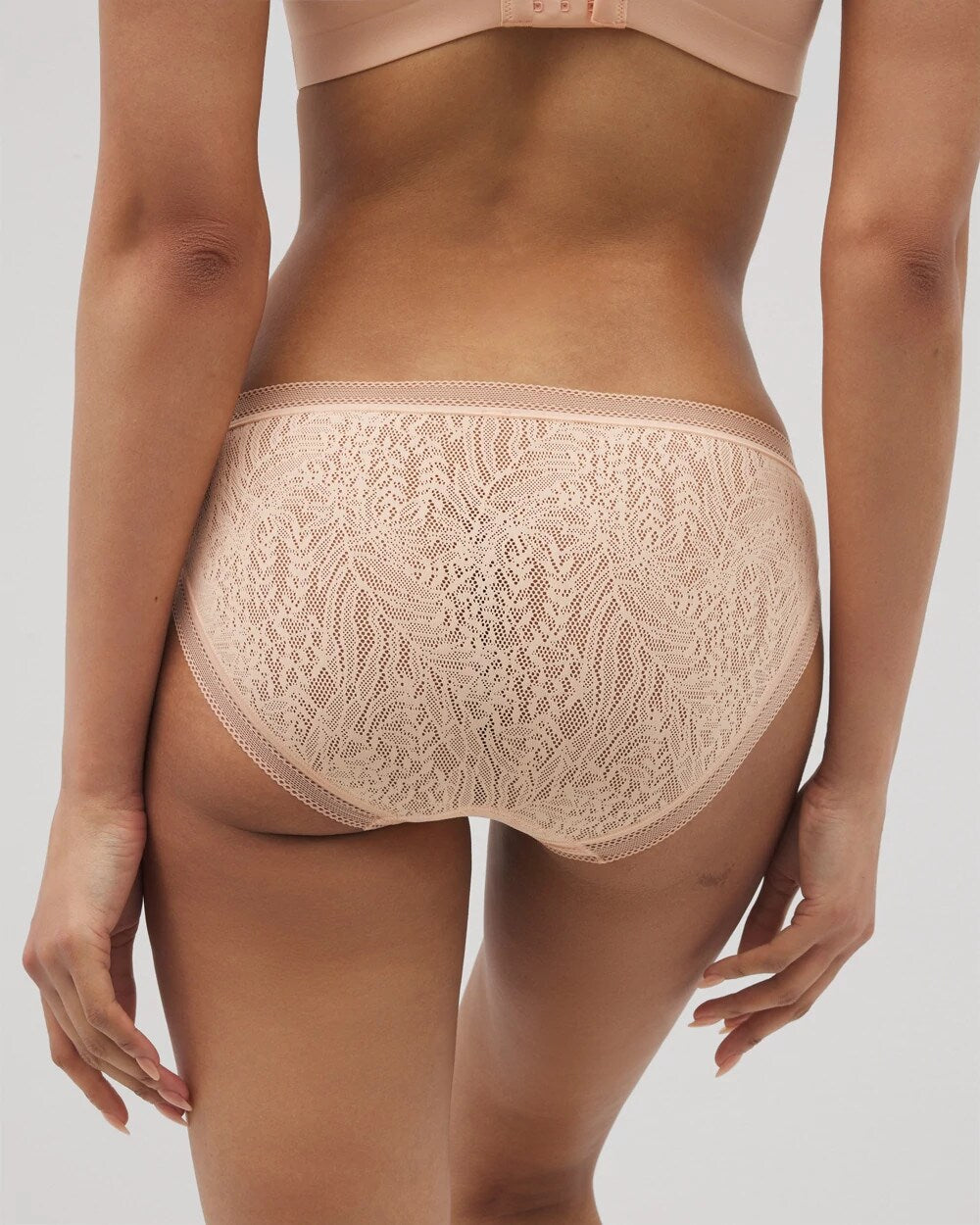 PEACH PARFAIT - Soma Hipster Panty with Stretch Lace | Soma