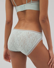 HARBOR GREEN - Soma Hipster Panty with Stretch Lace | Soma