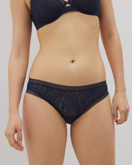 NIGHTFALL NAVY - Soma Hipster Panty with Stretch Lace | Soma